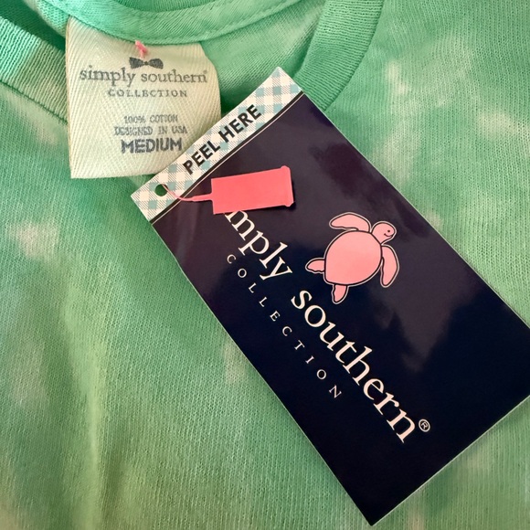 SIMPLY SOUTHERN PREPPY LAKE IS LOVE CANOE TIE DYE T-SHIRT SIZE M NWT SKU0708 - Picture 6 of 8